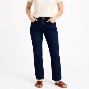 Madewell Womens Jeans Rail Straight Dark Wash Stretch Denim Size 28 x 34